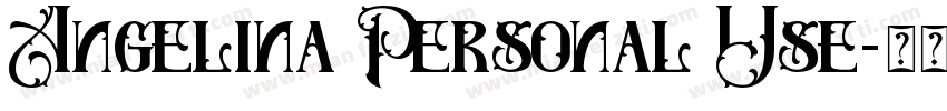 Angelina Personal Use字体转换